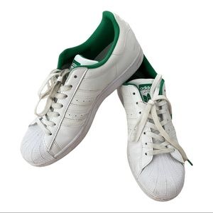 White mens adidas sneakers size 11